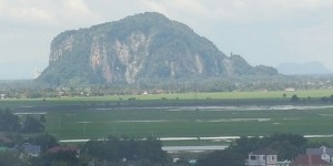 n Uitsig oor ‘n plattelandse landskap in die staat/provinsie, Kedah in Maleisië waar Terrance onlangs besoek afgelê het.