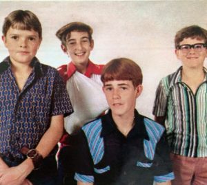 Van links na regs: Riaan Winter (Trompie), Sean du Preez (Blikkies), Ivan Snyman (Rooies) en Petrus Jooste (Dawie).