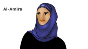 Die al-amira is ‘n serp wat uit twee stukkie bestaan. Dit bestaan uit ‘n noupassende kopstuk, wat gewoonlik van katoen gemaak word, en ‘n buisvorming serp.