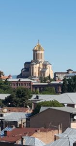Hierdie is die hoofkerk van Tbilisi, Georgië waar die Patriarg van die Ortodokse Kerk van Georgië diens doen.