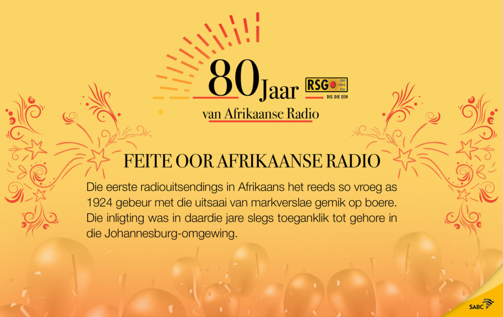 80 Jaar van Afrikaanse radio op sosiale media