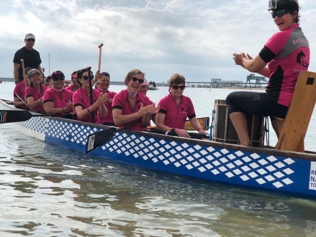 Borskanker-oorwinnaars word draakboot-kampioene