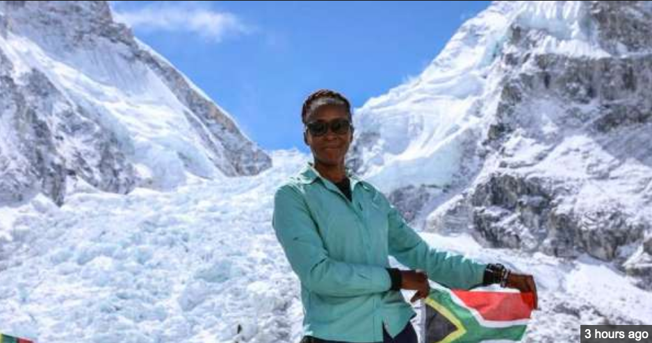 Saray Khumalo word 1e swart vrou van Afrika om Everest te oorwin