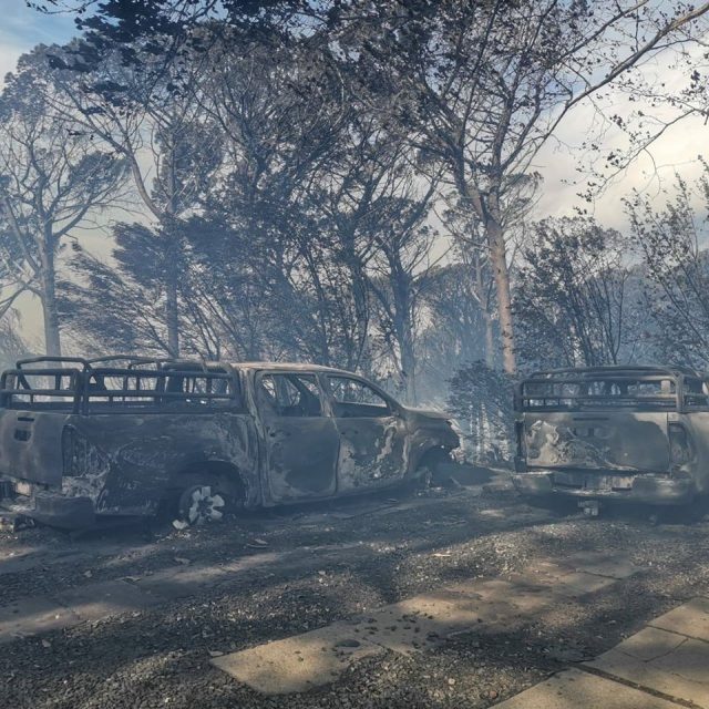 Tafelberg en Leeukop brand