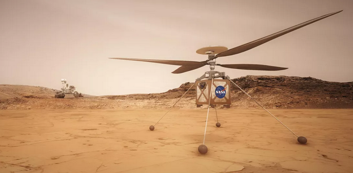 Windspoed op Mars belangrik vir Mars-helikopter