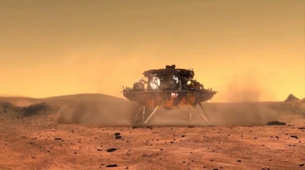 Chinese tuig vind inligting oor water op Mars